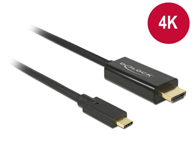 DeLOCK 85259 cavo e adattatore video 2 m USB C HDMI Nero