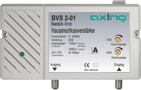 Axing Amplificatore per TV via cavo  BVS 2 -01 25 dB