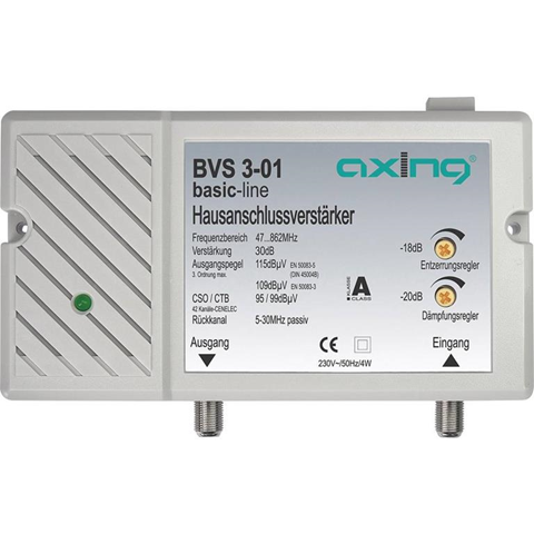 Axing Amplificatore per TV via cavo  BVS 3-01 30 dB