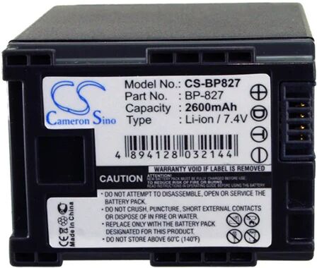 Cameron Sino Bp827 Battery Replacement For Canon Camera