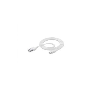 USB-kabel Cellularline, 2.0, USB-A til USB-C, 1,2 m, hvid