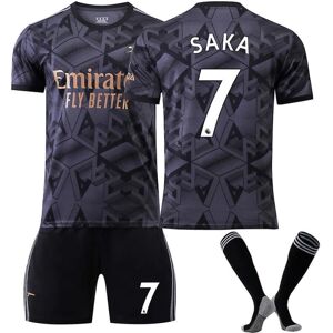 22-23 Arsenal Away et T-shirt No.7 Bukayo aka fodboldtrøje S