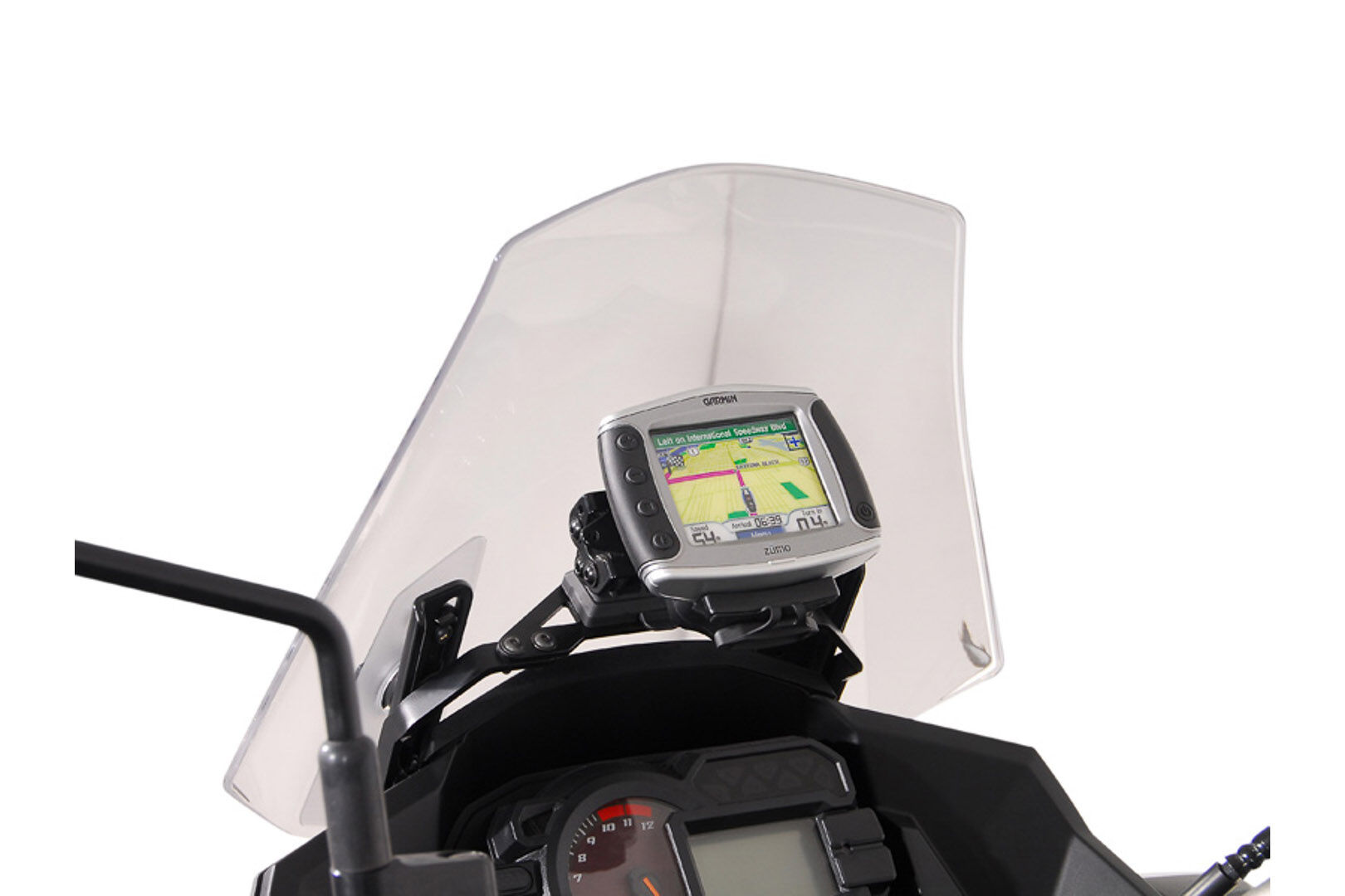 Sw-Motech Gps Mount For Cockpit - Black. Kawasaki Versys 1000 (12-14).  - Schwarz