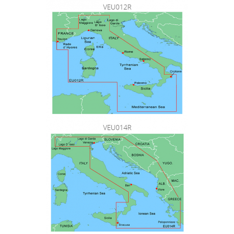 Garmin Cartografia BlueChart G3 HD Vision con supporto SD/Micro SD Mar Adriatico VEU014R