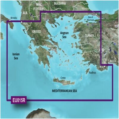 Garmin Cartografia BlueChart G3 con supporto SD/Micro SD Mar Egeo e Mar di Marmara HXEU015R