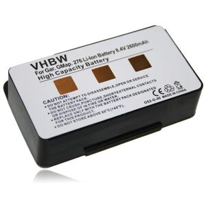 VHBW Battery Replacement for Garmin 010-10517-00, 010-10517-01, 011-00955-00, 01070800001 for gps Navigation System Sat Nav (2600 mAh, 8.4 v, Li-ion)