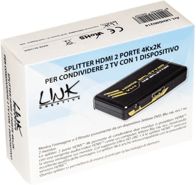 LINK Splitter Hdmi 2 Porte 4k