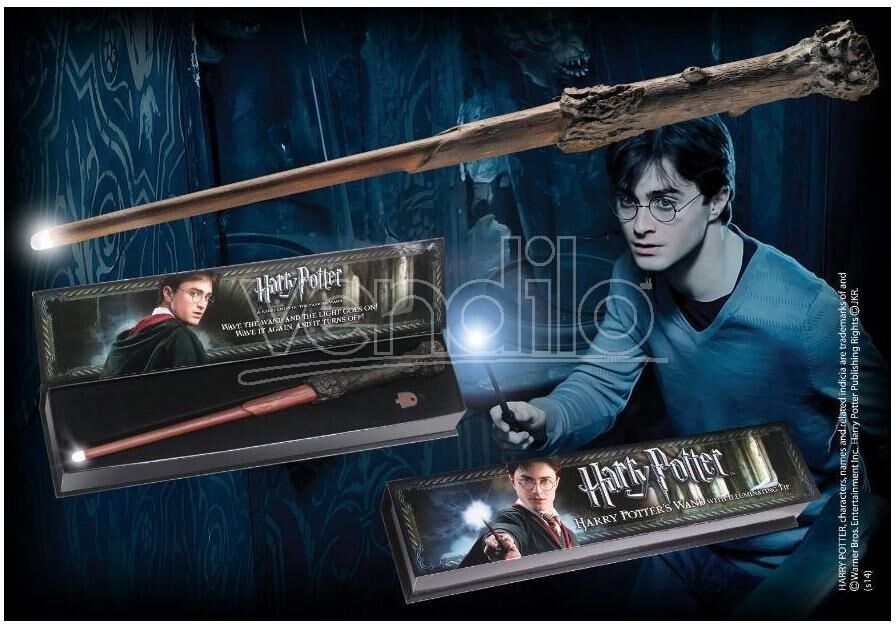 NOBLE COLLECTION Harry Potter Bacchetta Magica Harry Punta Luminosa