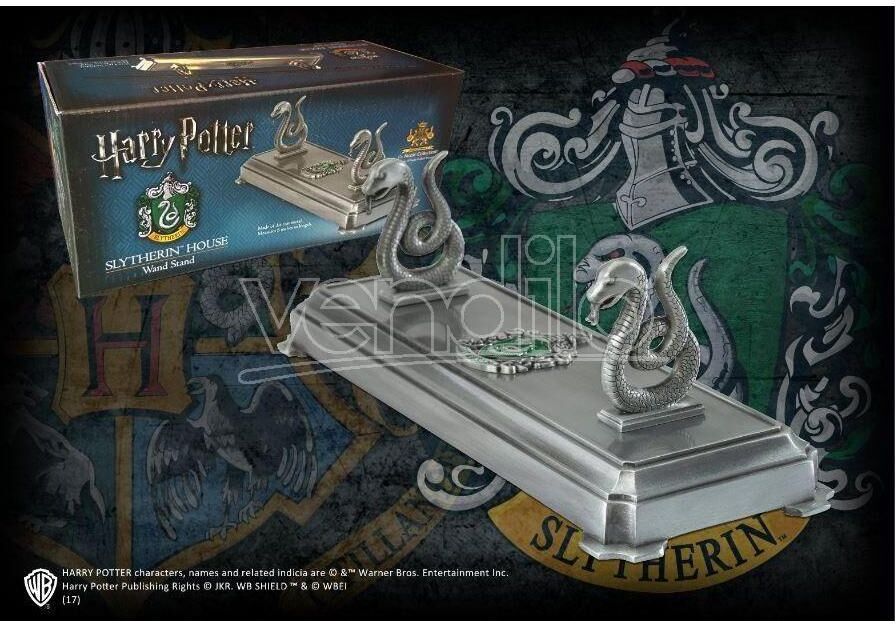 NOBLE COLLECTION Harry Potter Porta Bacchetta Con Stemma Serpeverde