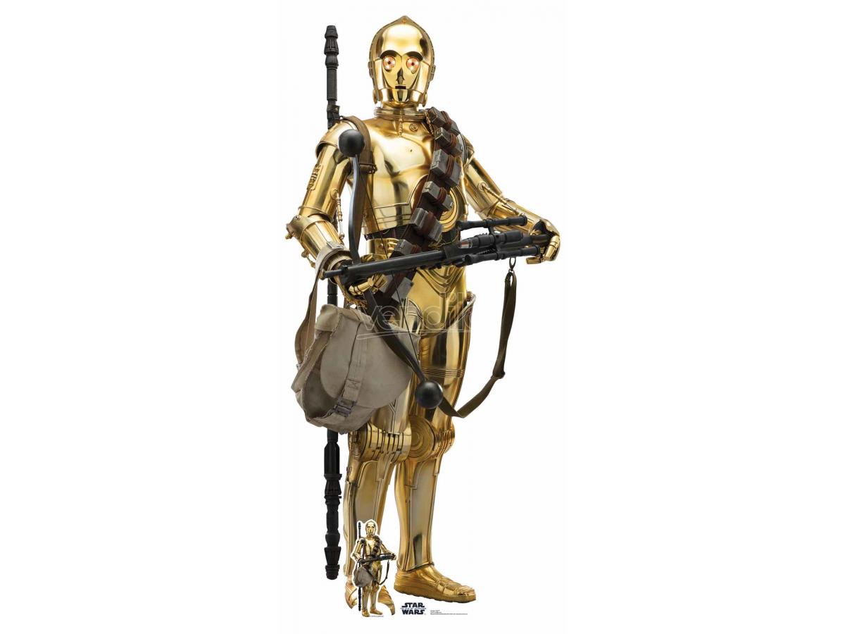 STAR Sw Rise Of Skywalker C-3po Cutout Sagomato Lifesize