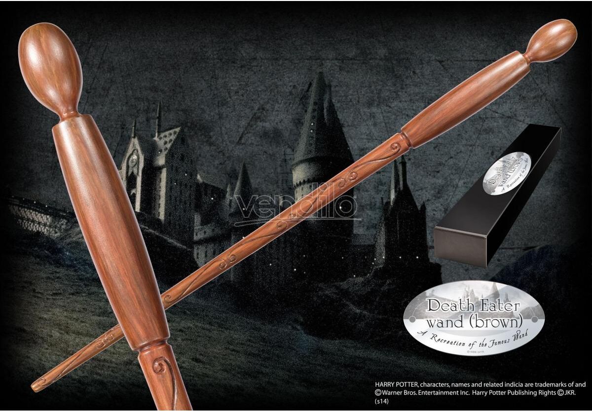 NOBLE COLLECTION Harry Potter Bacchetta Magica Mangiamorte Brown Character