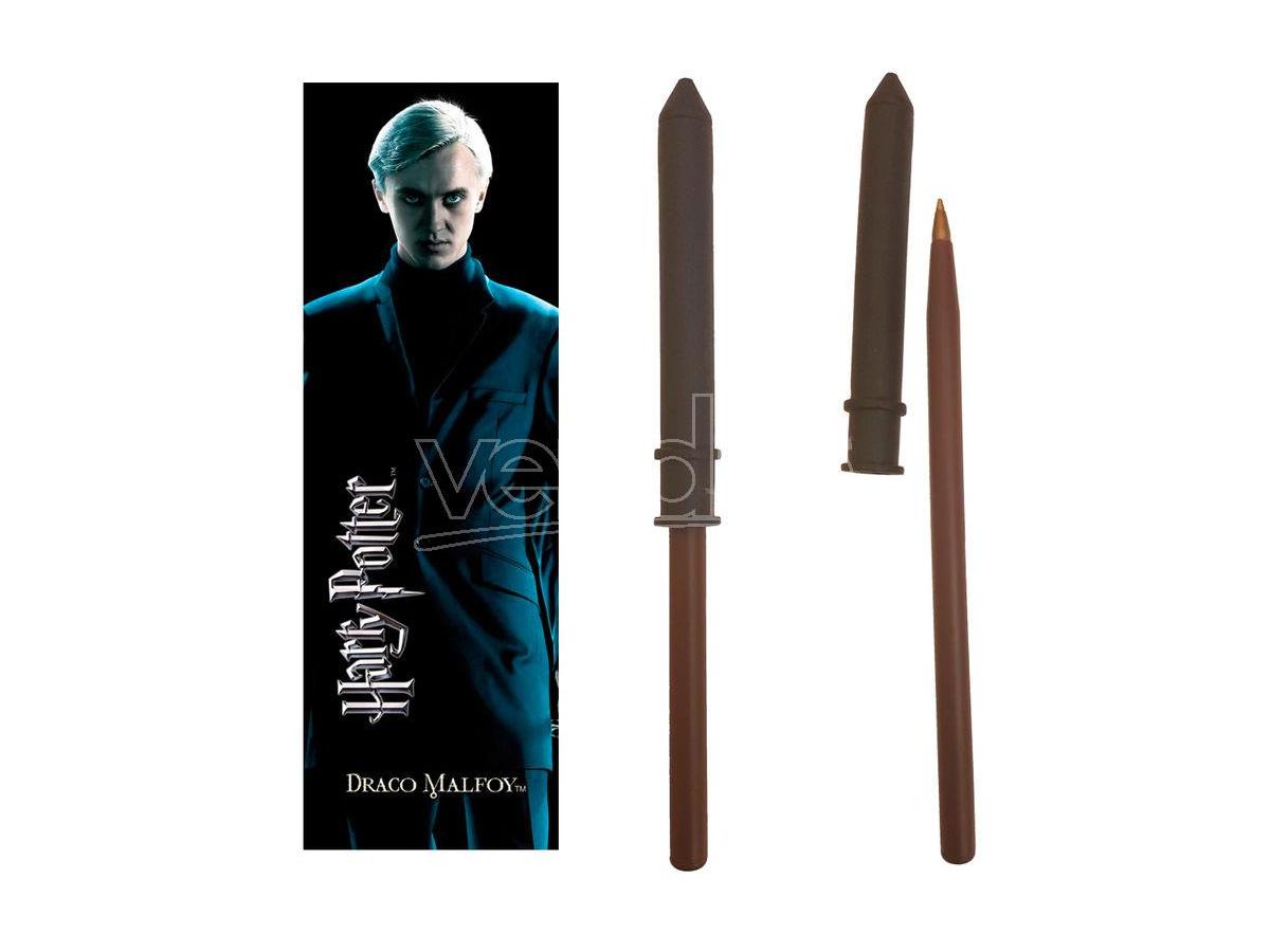 NOBLE COLLECTION Harry Potter Draco Malfoy Wand Pen E Segnalibro