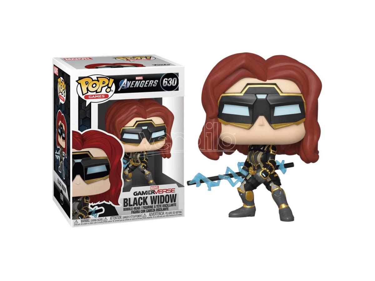 FUNKO Pop Figura Marvel Avengers Game Black Widow Stark Tech Suit