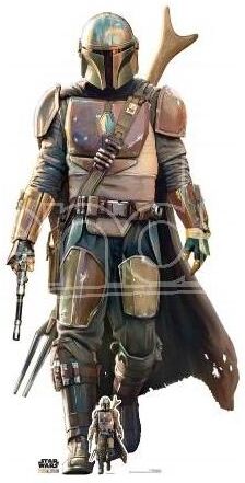 STAR Sw Mandalorian Lone Gunfighter Cutout Sagomato Lifesize