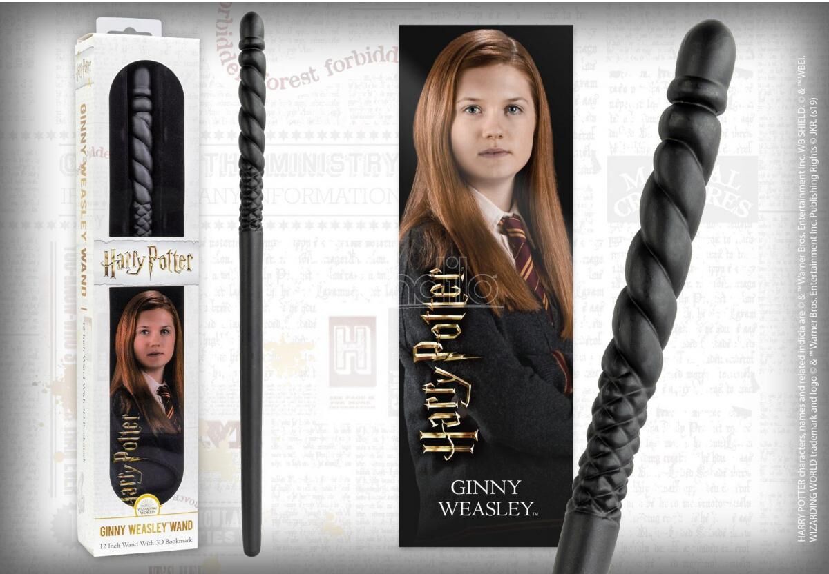 NOBLE COLLECTION Harry Potter Bacchetta Magic Ginny Weasley + Segnalibro 3d