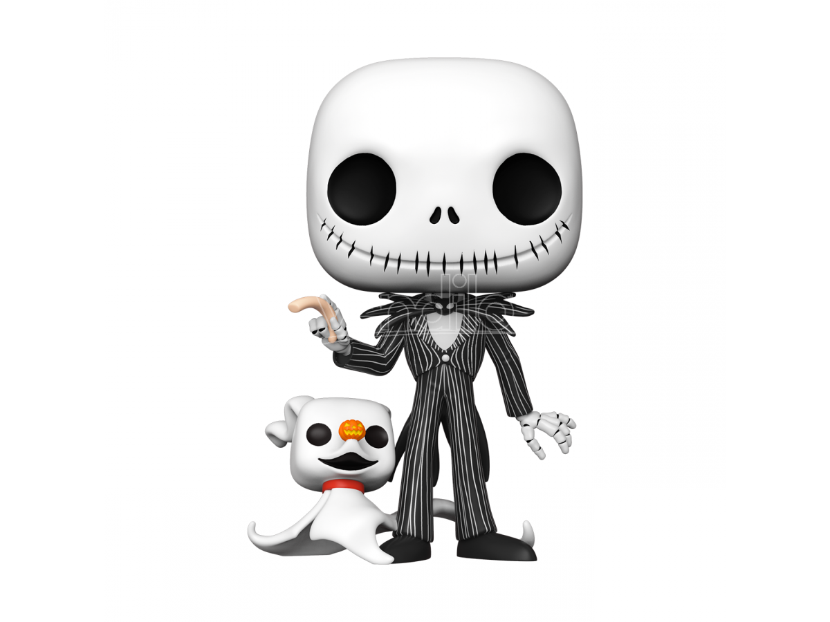 FUNKO Nightmare Before Christmas Disney  Pop Vinile Figura Jack Con Zero 25 Cm