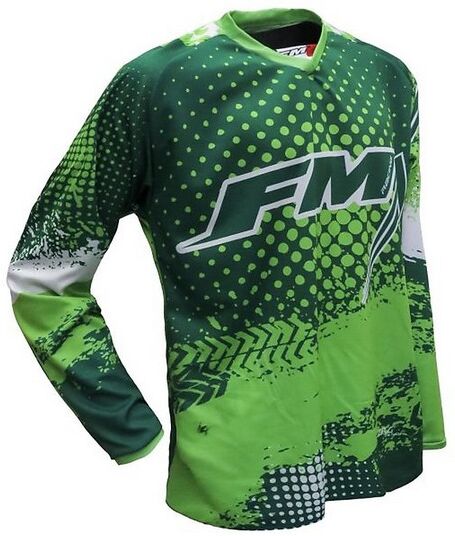 Fm racing Maglia moto cross enduro fm racing x26 force 003 verde fluo