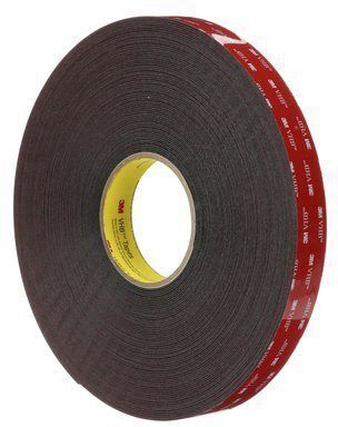 3M Nastro Biadesivo in Schiuma acrilica  VHB™ 5952F, 19mm x 3 x 1.1mm, Nero, 49 N/cm, 3M 5952 19mm x 33m