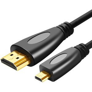 Shoppo Marte 1m Gold Plated 3D 1080P Micro HDMI Male to HDMI Male cable for Mobile Phone, Cameras, GoPro