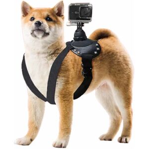 Megabilligt GoPro Dogsele Brystbælte til Dog Vest POV Mount Action Camera sort