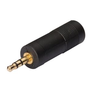 hbb Adapter 3.5mm hane - 6.3mm stereo hona Svart