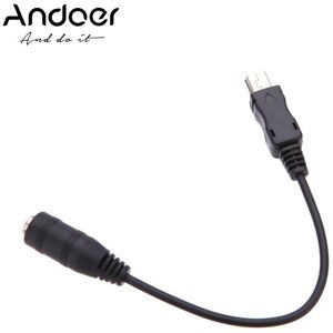 Andoer Mini USB to 3.5mm Mic Microphone Adapter Cable Cord for Gopro HD Hero 1 2 3 3+ 4 Camera