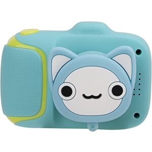 Qiilu Mini Cartoon Children Camera Multi-functional 2in Screen Toy for Toddlers (Cat)