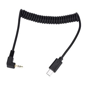 Garsent RM-VPR1 S2 Shutter Release Cable, Connectors 3.5mm/2.5mm Plug, Stretchable Spiral Coiled Cord, Compatible with A7Iii A9/A99 Ii A7 Ii A6500 (3.5mm-S2)