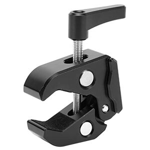 Zunate T Opiky Universal Camera Crab Clamp, Aluminum Alloy Camera Photography Crab Claw Clamp Super Clamp 1-4.7cm Clip with 1/4 Inch 3/8 Inch Screw Holes, for Filming/Fill Light/Flash/Camera/Phone