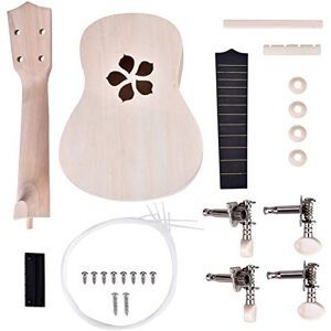 Mrisata 21inch Basswood 4 String Ukelele DIY Kit Instrument Accessory (Sunflower)