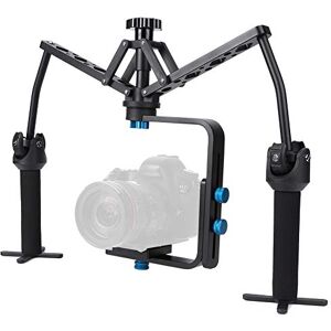 Akozon S1 Double Handheld Stabilizer, Durable, Adjustment, Suitable for SLR Camera, Mirrorless Camera, Aluminium Alloy