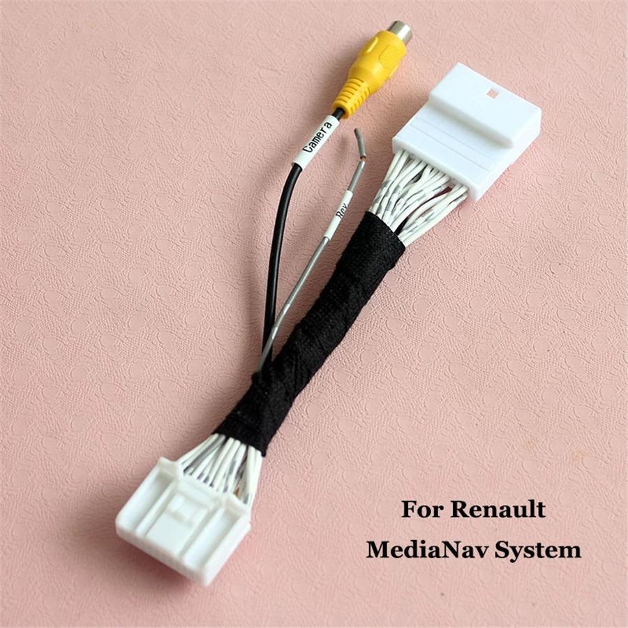 feiyanautoparts 24 Pin Reverse Camera Interface Wire Cable For Renault Dacia W/MediaNav System