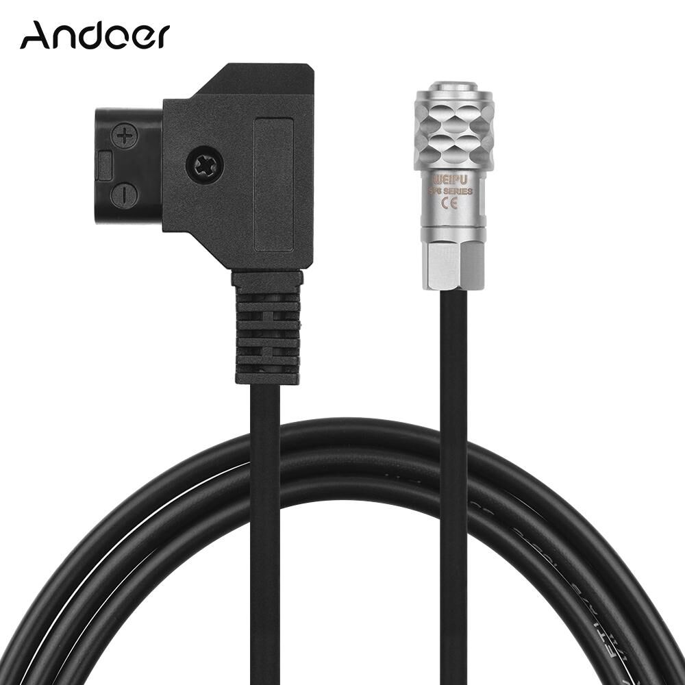 Andoer D-Tap to BMPCC 4K 2 Pin Locking Power Cable for Blackmagic Pocket Cinema Camera 4K for Sony
