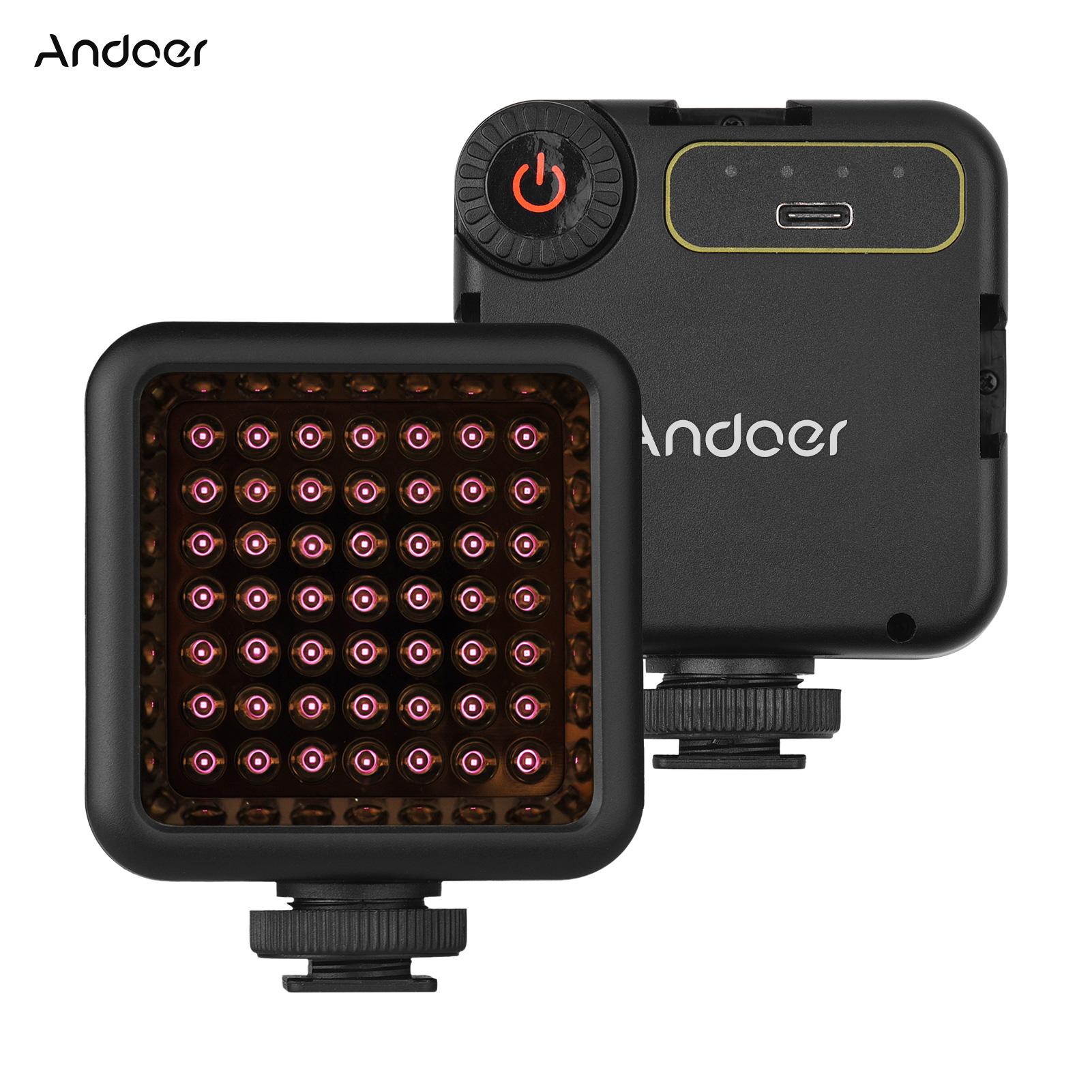 Andoer IR49S Mini IR Night Vision Light Infrared Photography Light for Video Camera Camcorder