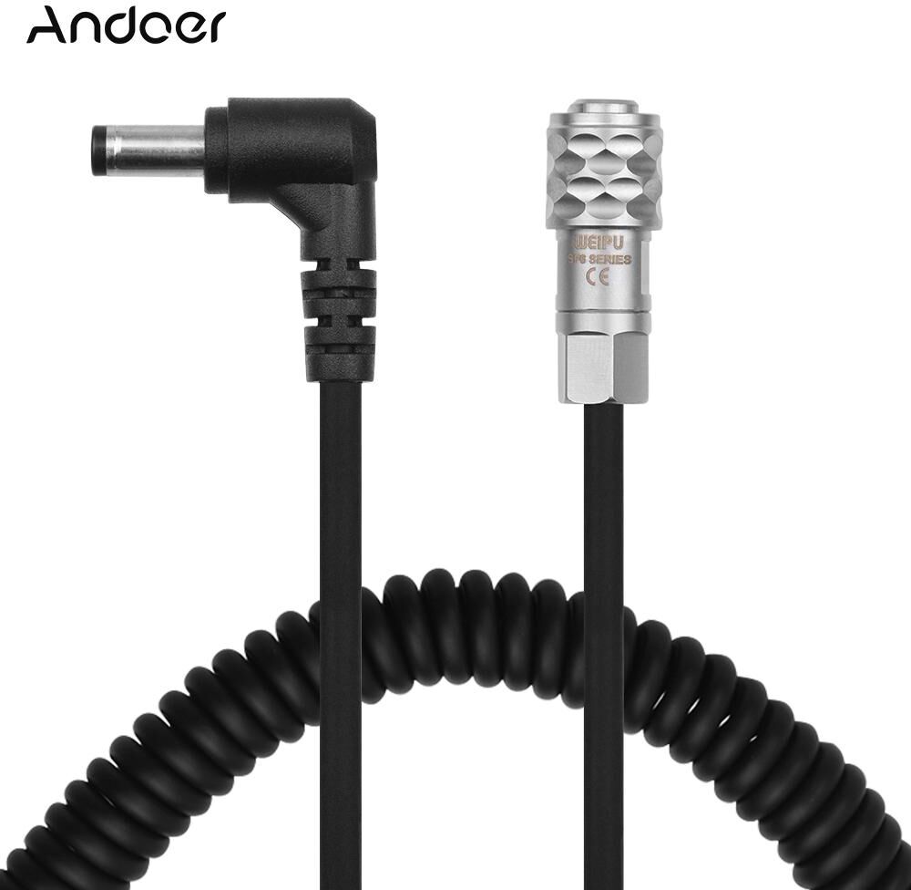 Andoer Blackmagic Pocket Cinema Camera 4K (BMPCC 4K) Camcorder Locking DC Power Cable Wire