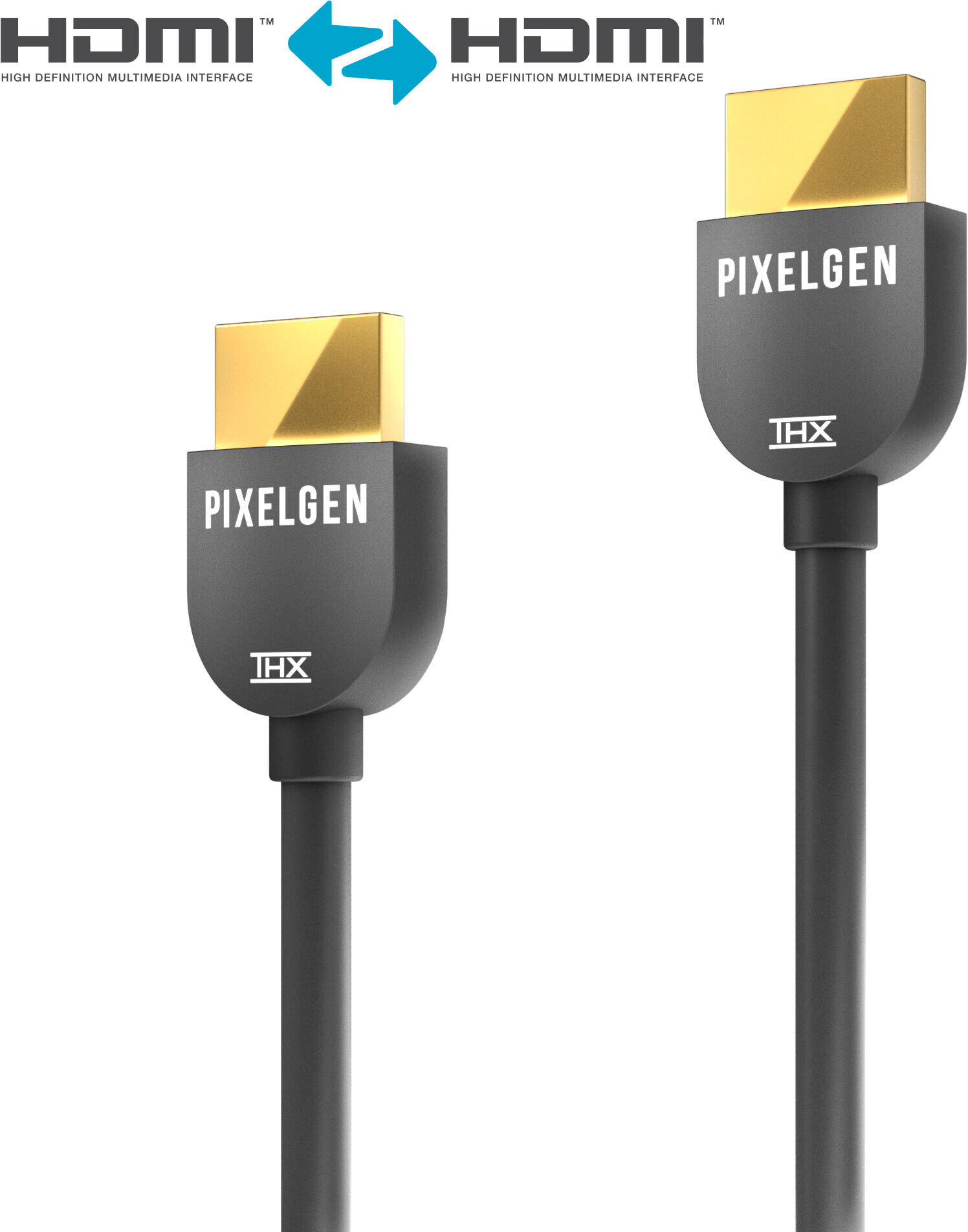 Pixelgen PXL-CBH05 - HDMI Kabel, THX zertifiziert - 0,50m