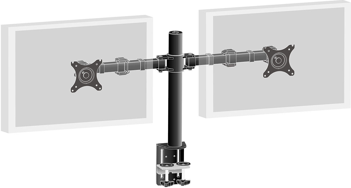 IIYAMA DS1002C-B1 Schlichte funktionale duale-Monitorhalterung