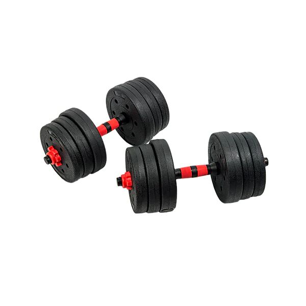 Randy & Travis 20Kg Adjustable Rubber Dumbbell Set Home Gym Exercise Weights