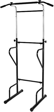 Randy & Travis Adjustable Power Tower Dip Bar Pull Up Stand Fitness Station