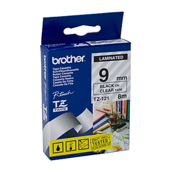 Brother TZe121 Labeling Tape 8 Meters