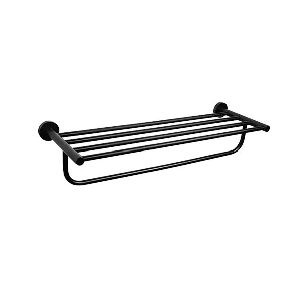 Della Francesca Classic Towel Bar Rail Bathroom Matte Black Finish