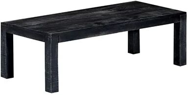 Unbranded Coffee Table Black Solid Mango Wood