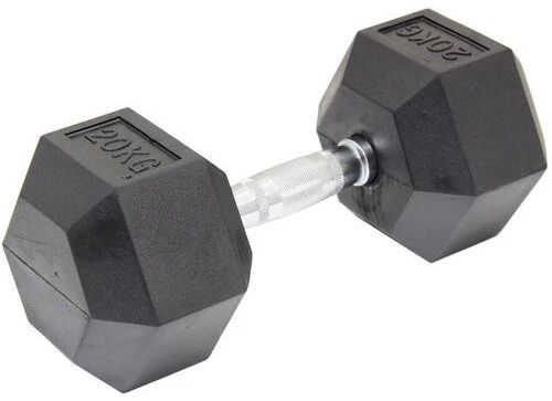 Unbranded Commercial Rubber Hex Dumbbell Gym Weight