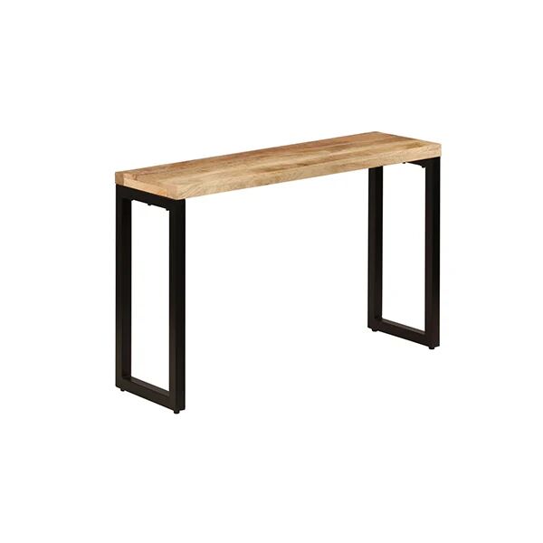 Unbranded Console Table Solid Mango Wood And Steel