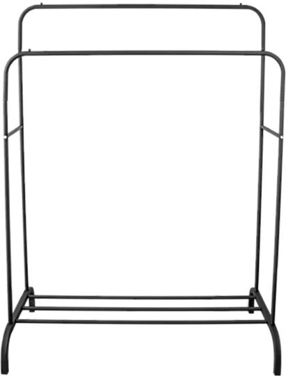 Randy & Travis Machinery Double Heavy Metal Clothes Rail Hanging Rack Stand Storage Shelf