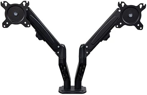 Randy & Travis Machinery Dual Screen Gas Strut Monitor Stand Mount Desktop Bracket