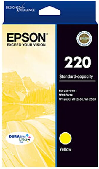 Epson 220 Standard Capacity Yellow Ink Cartridge