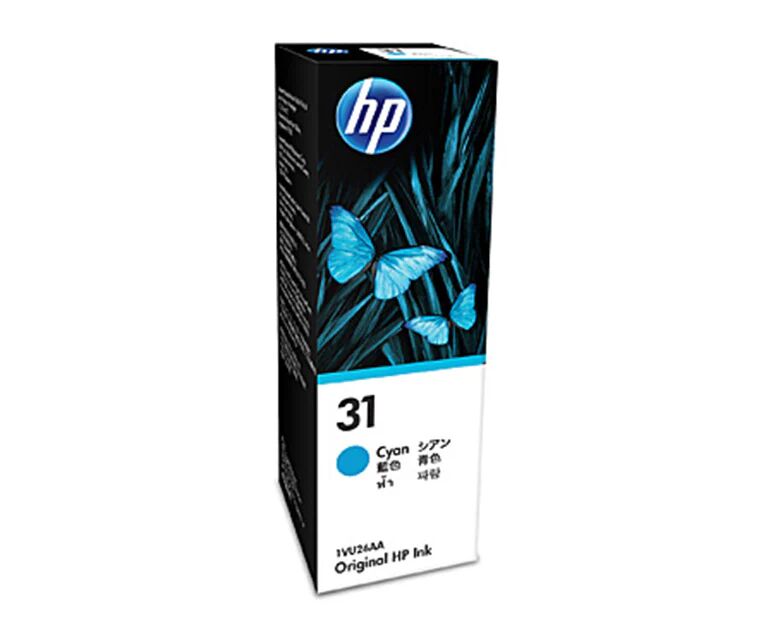 HP 31 Cyan Ink Bottle 1VU26AA