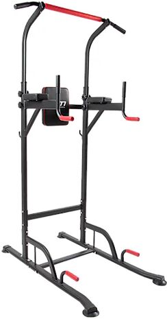 Randy & Travis Power Tower Chin Up Bar Push Pull Knee Raise Weight Bench