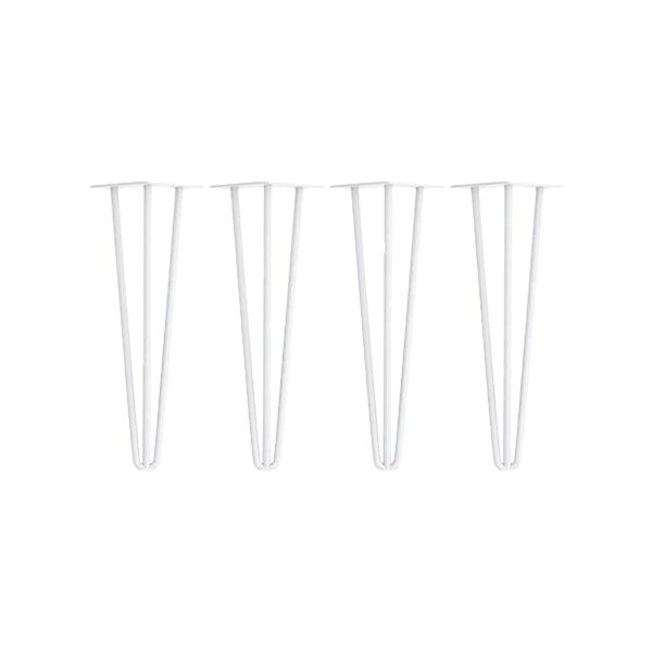 Unbranded Set Of 4 41Cm Industrial Hairpin Table Legs 12Mm Steel Bench Desk